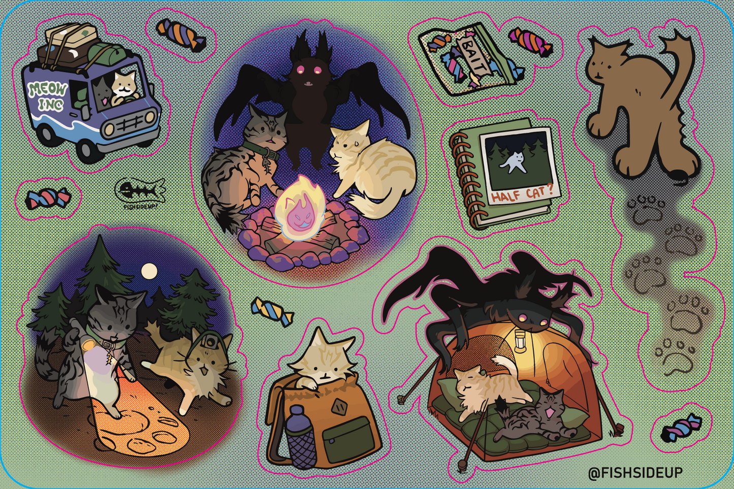 Cyptid Night Sticker Sheet