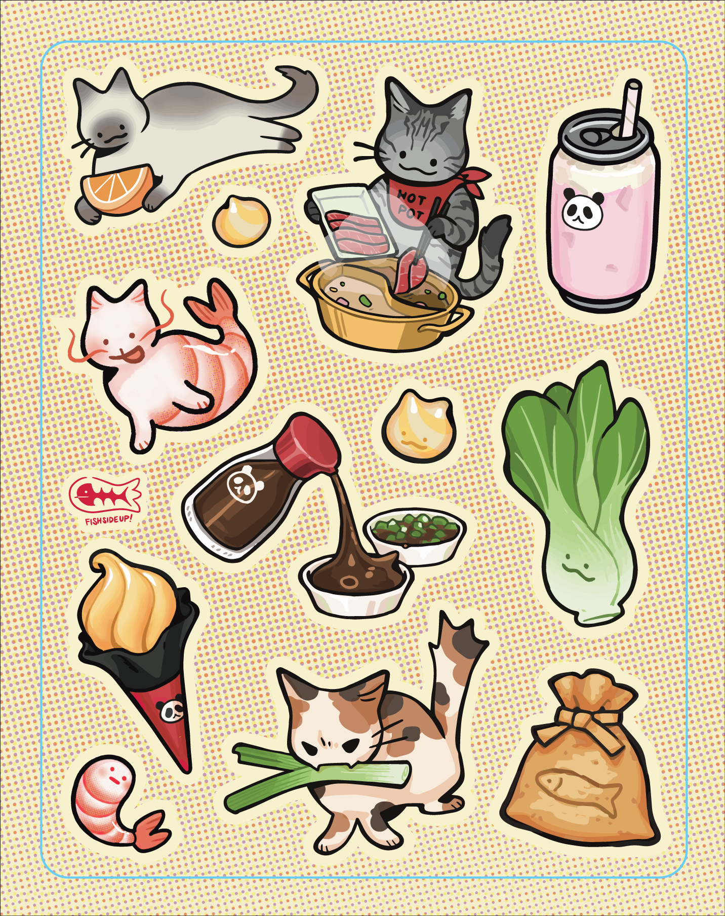 Hot Pot Sticker Sheet