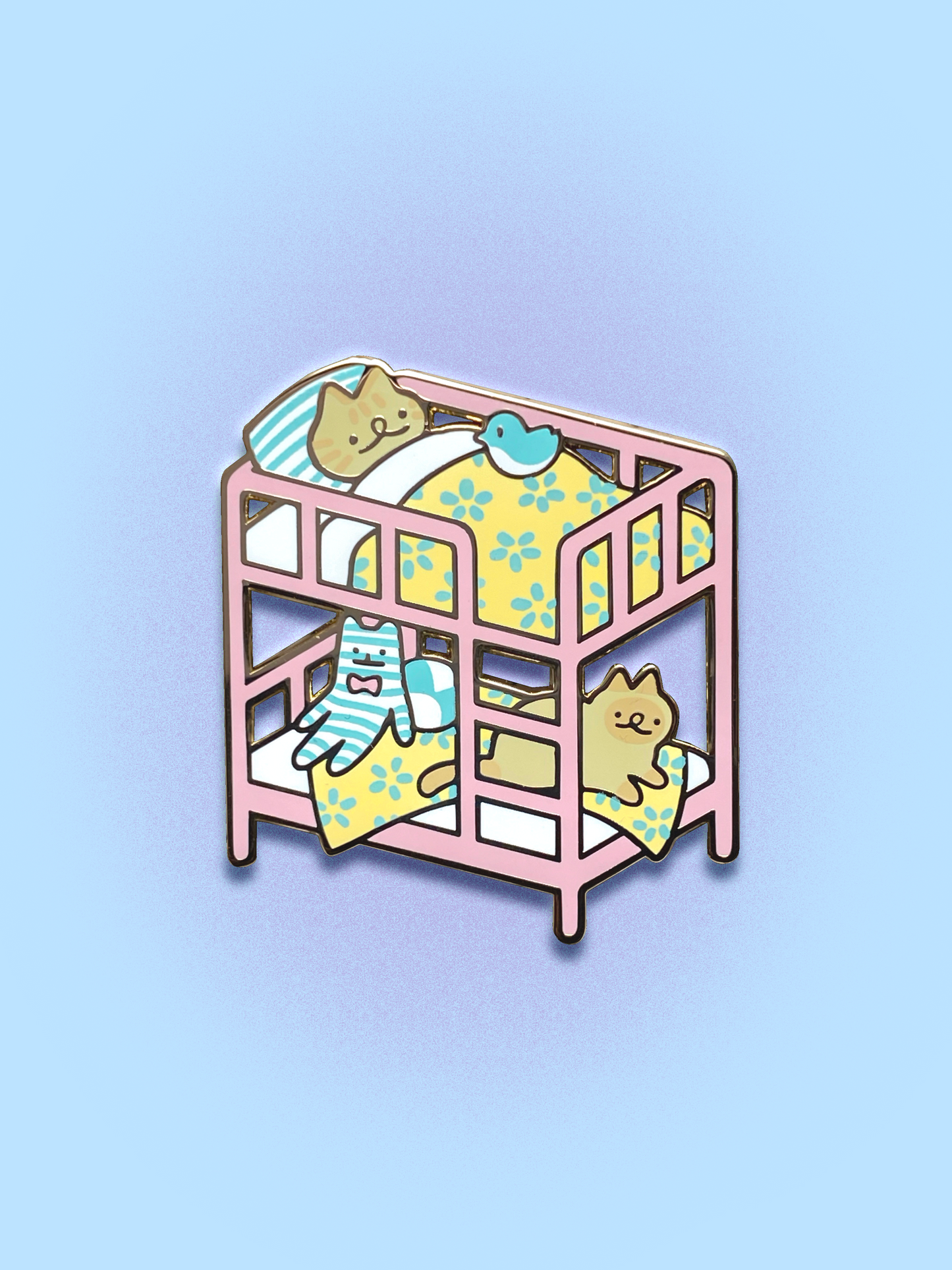 Bunkbed Sleepover Enamel Pin