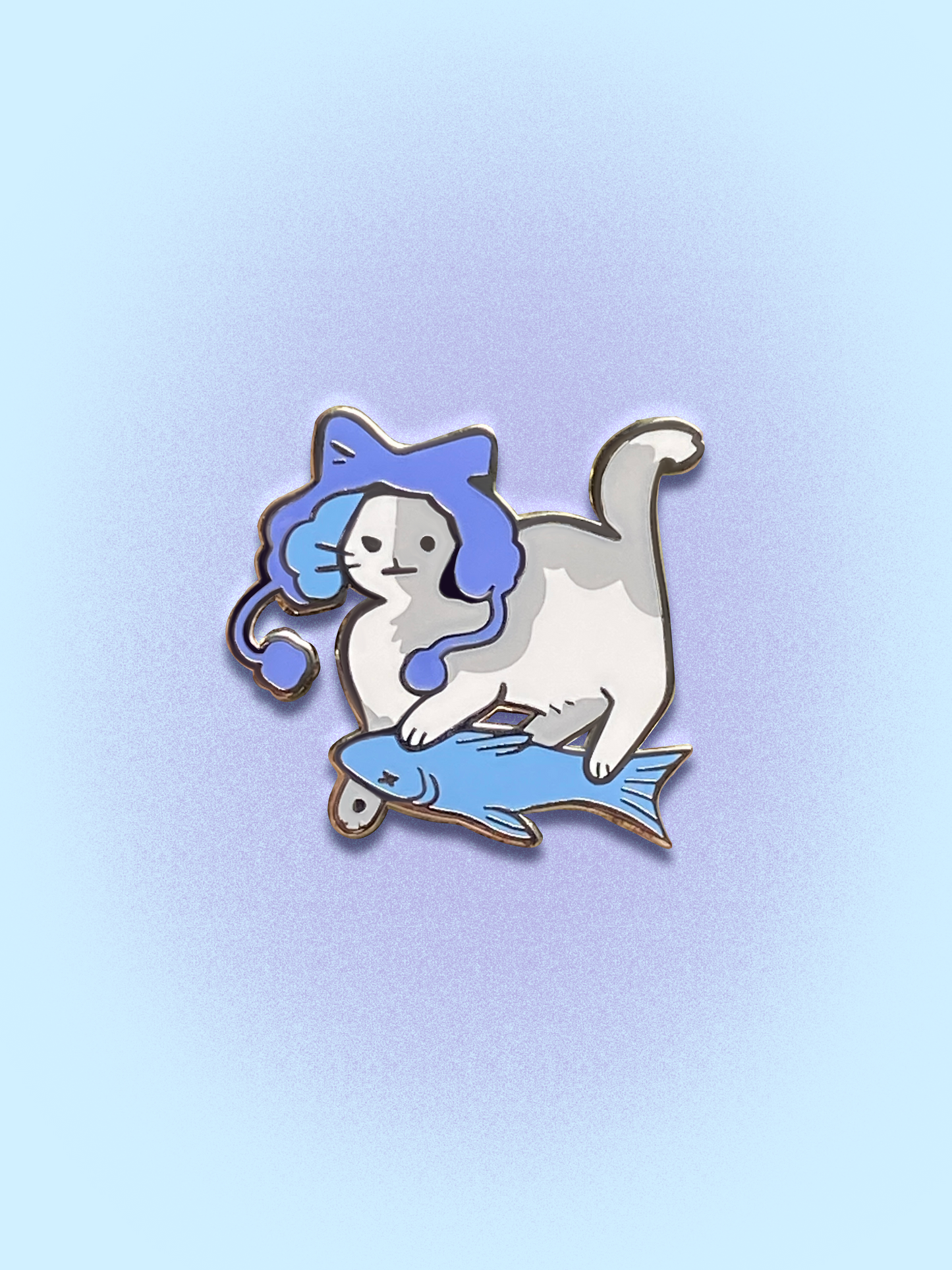 Frozen Fish Enamel Pin