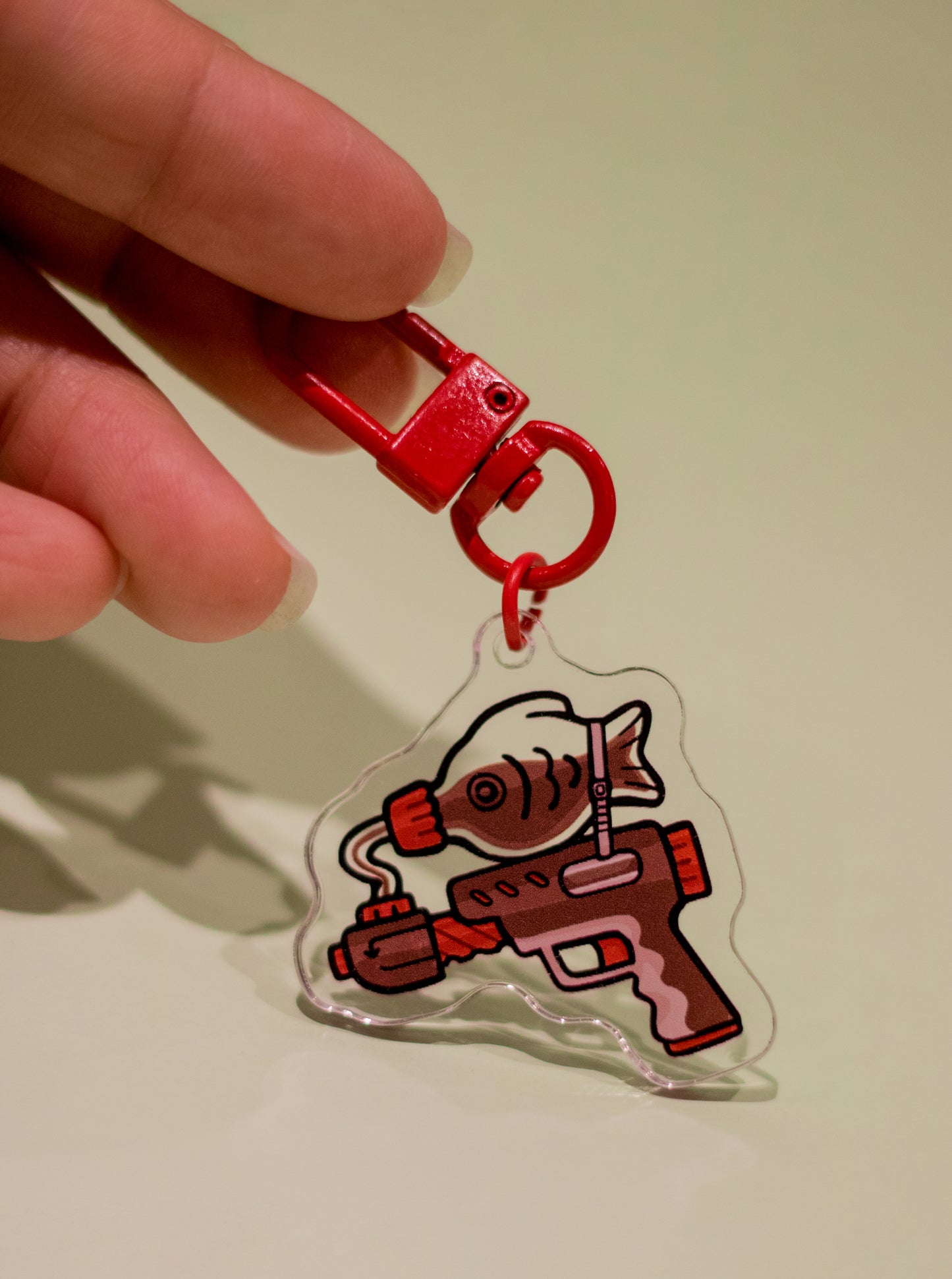 Soy Sauce Fish Gun Keychain