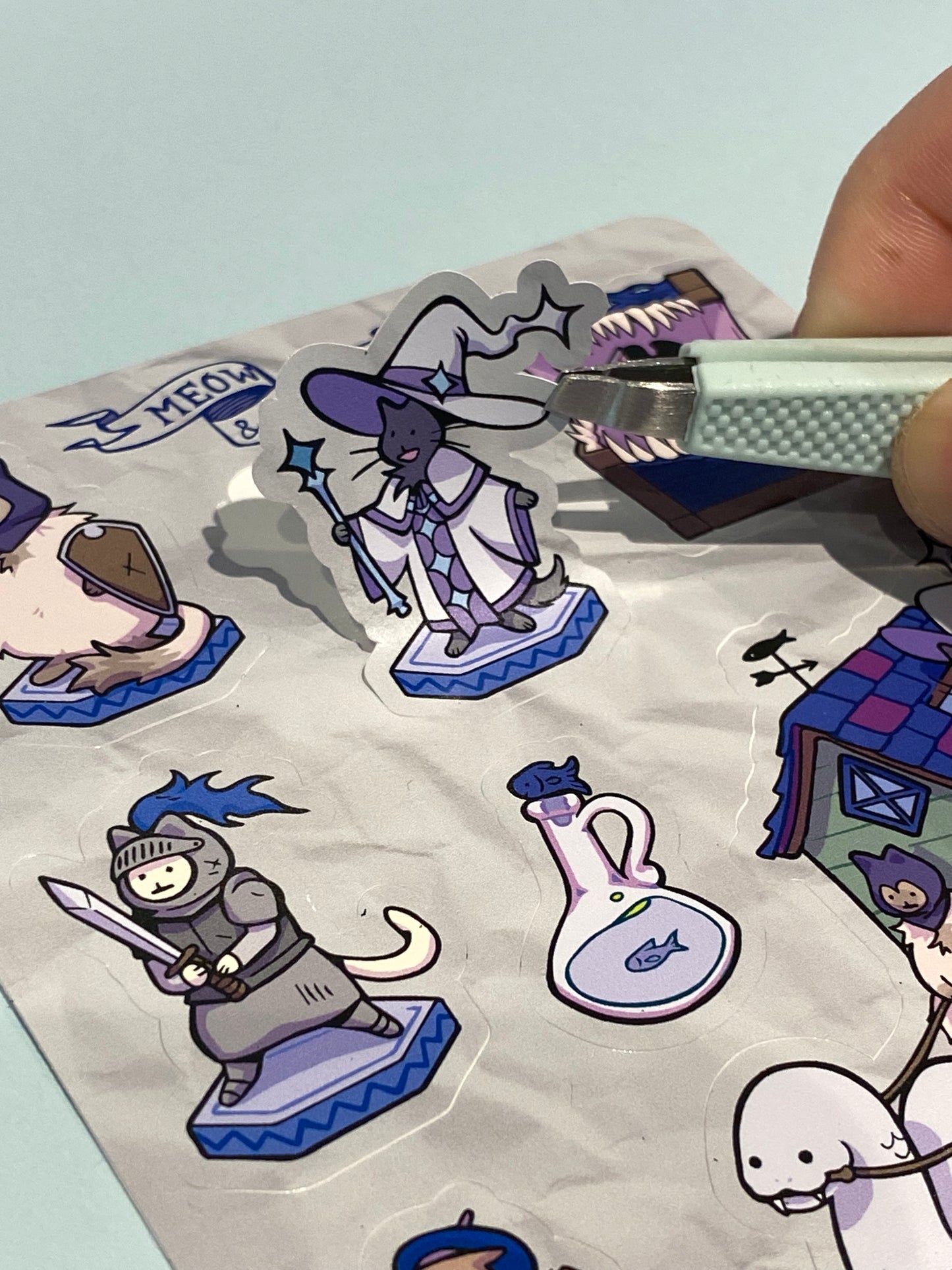 Dungeon + Dragons Sticker Sheet