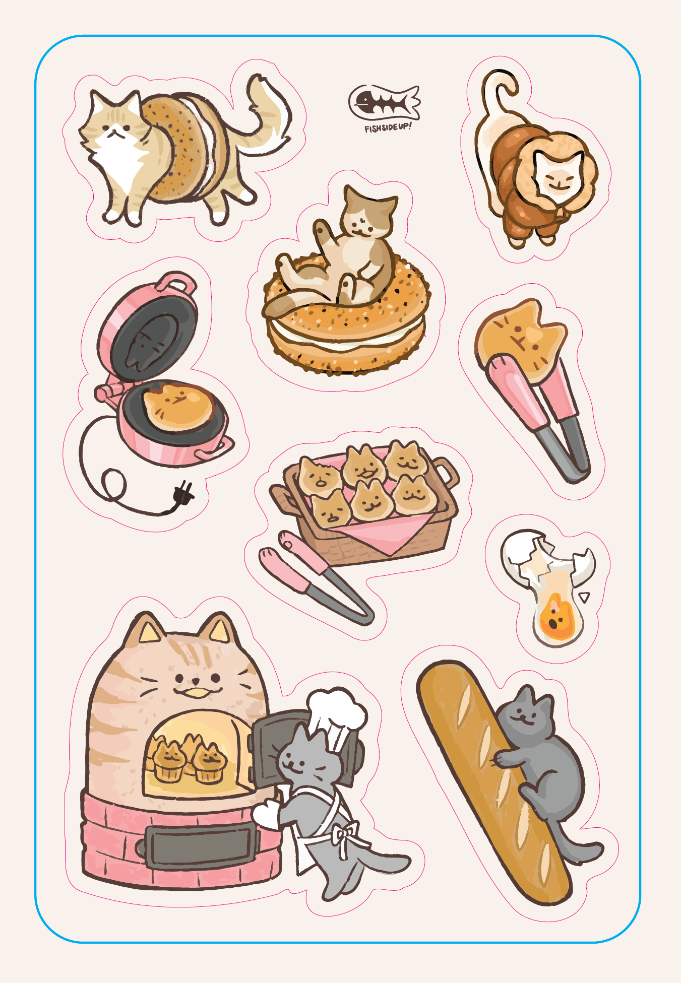 Bakery Cat Stickers