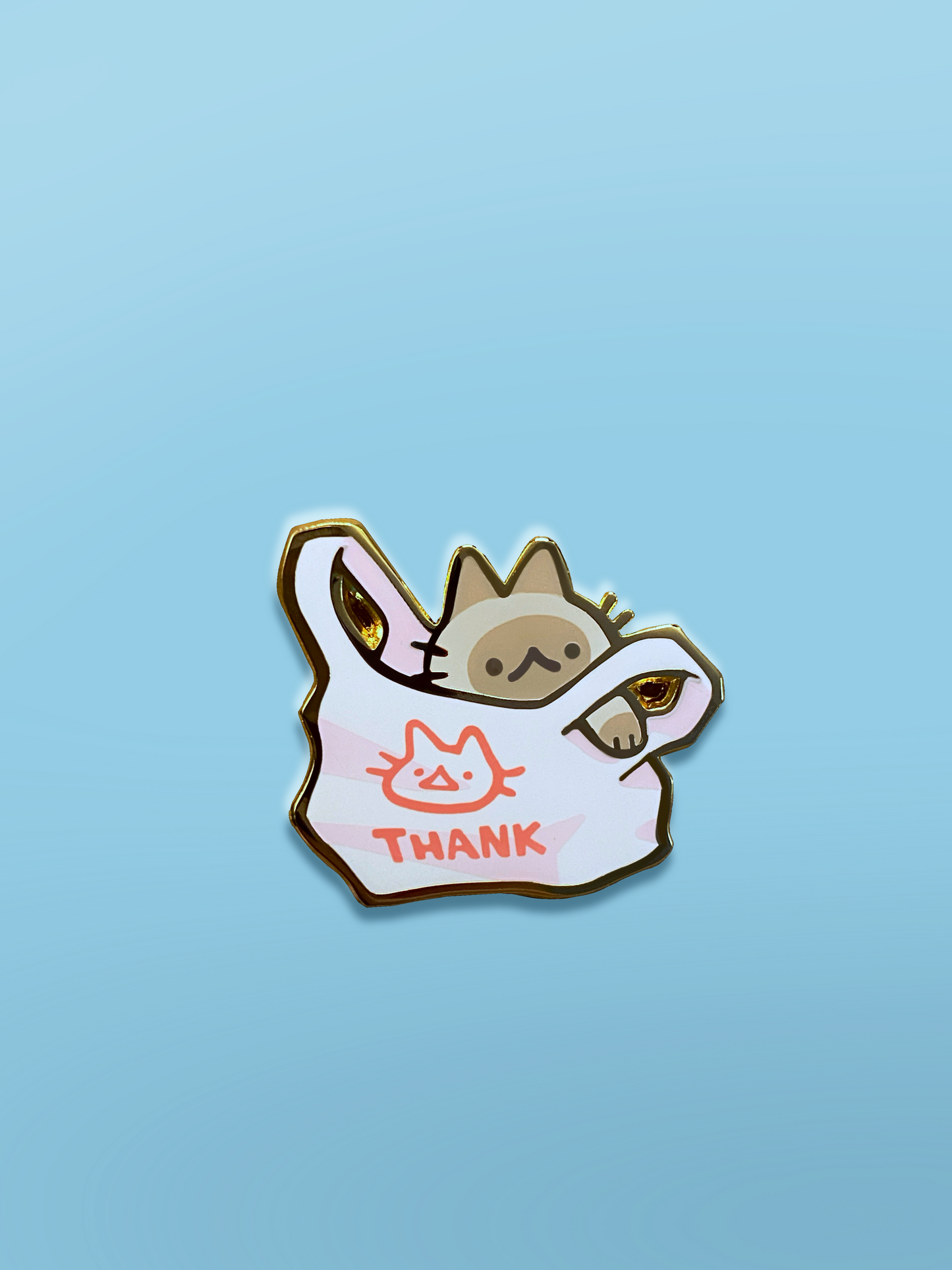 Thank Bag Enamel Pin