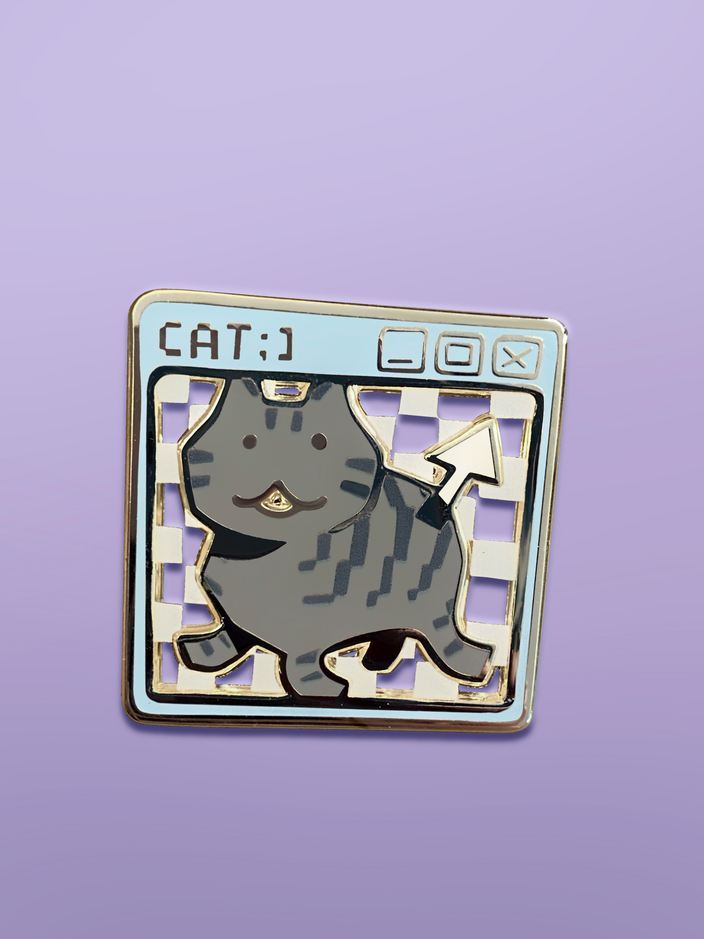 CAT PNG Enamel Pin