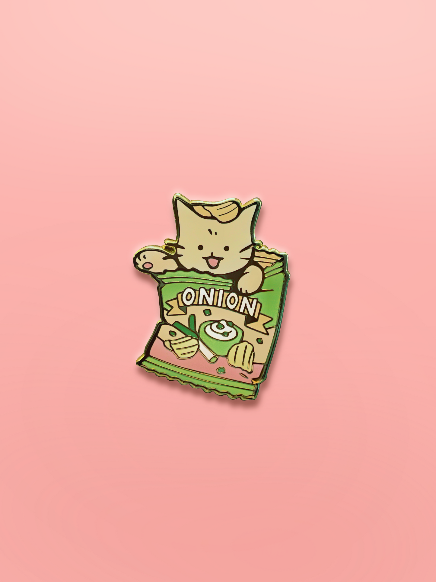 Sour Cream + Onion Enamel Pin