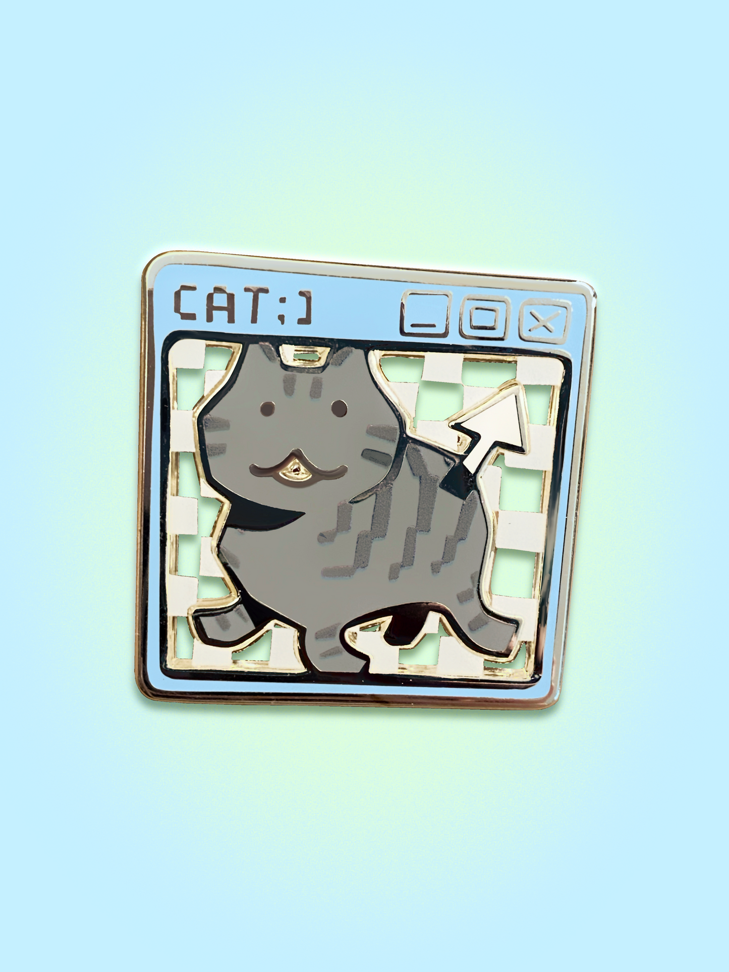 CAT PNG Enamel Pin