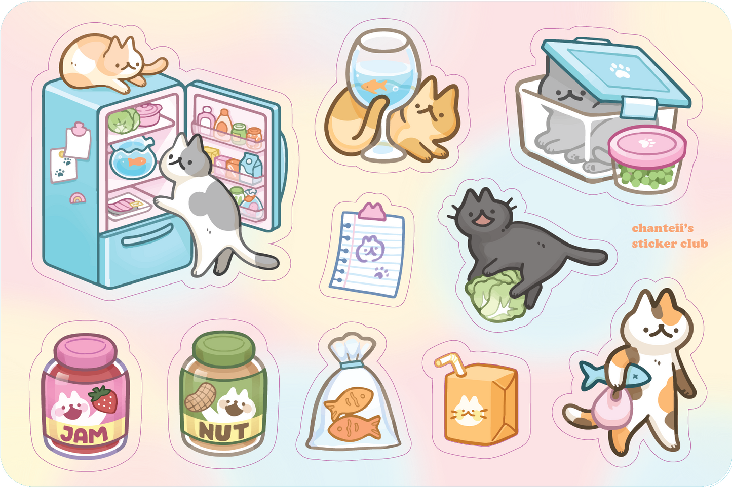Fridge Cats Sticker Club