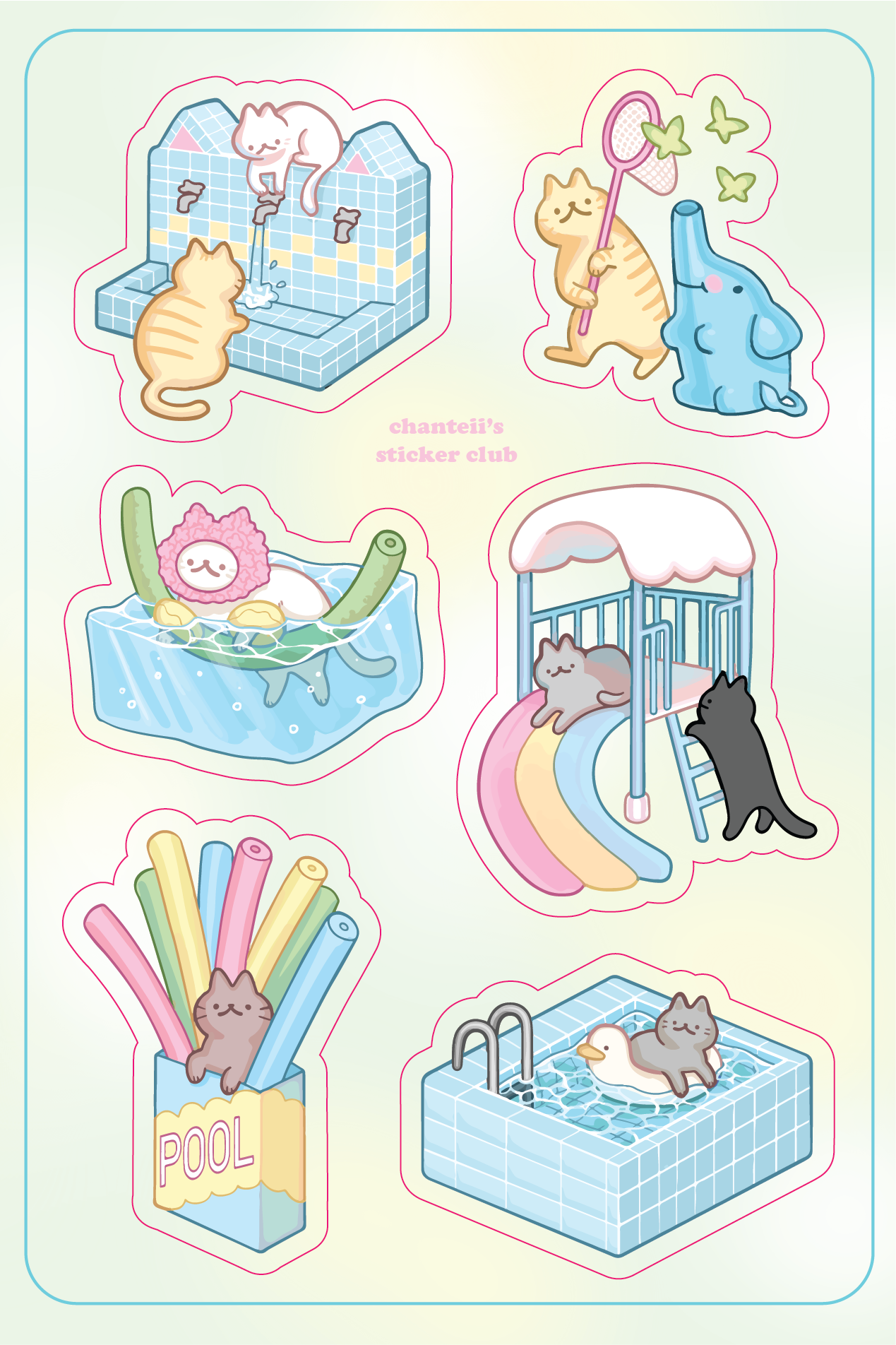 Summer Park Stickers