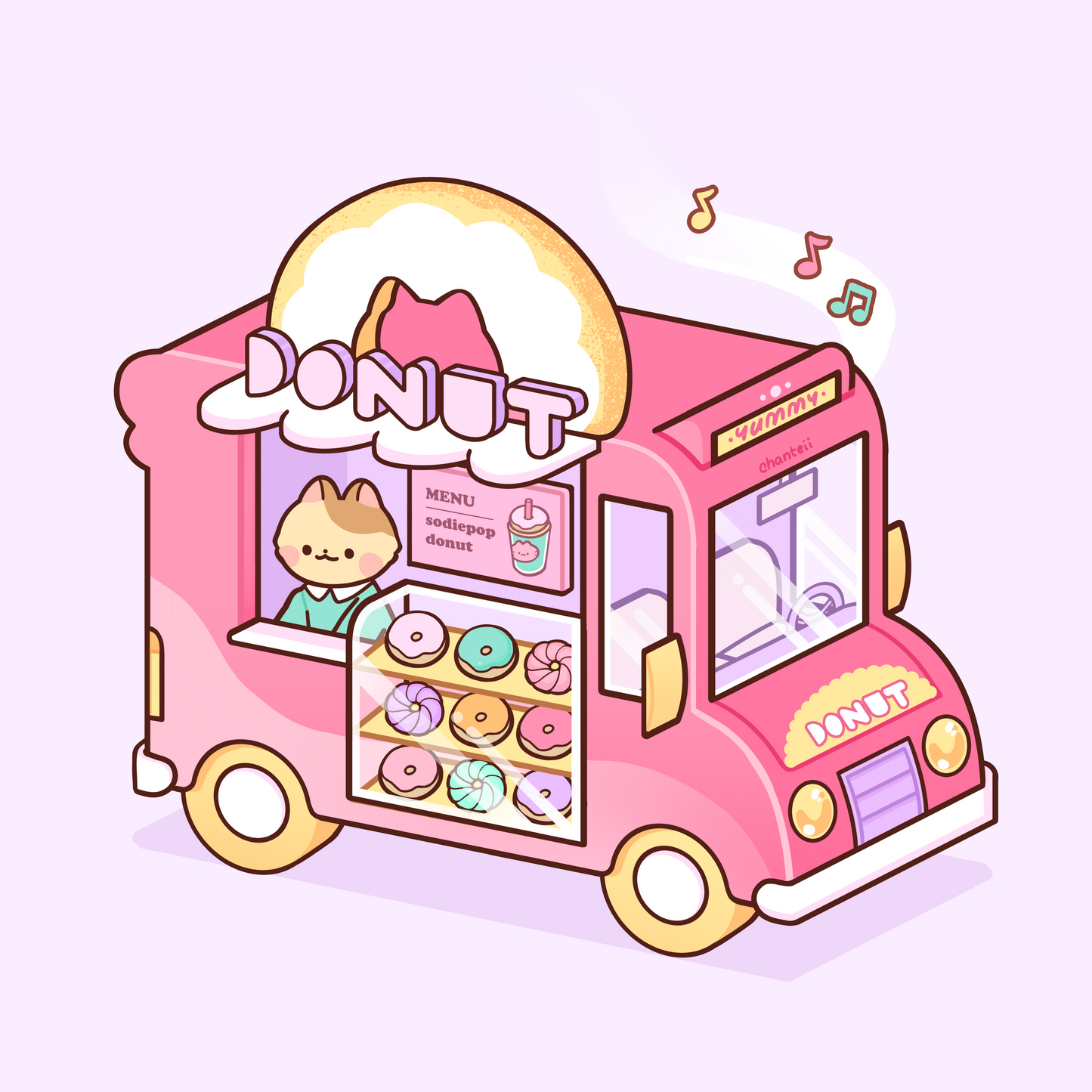 Donut Truck Miniprint