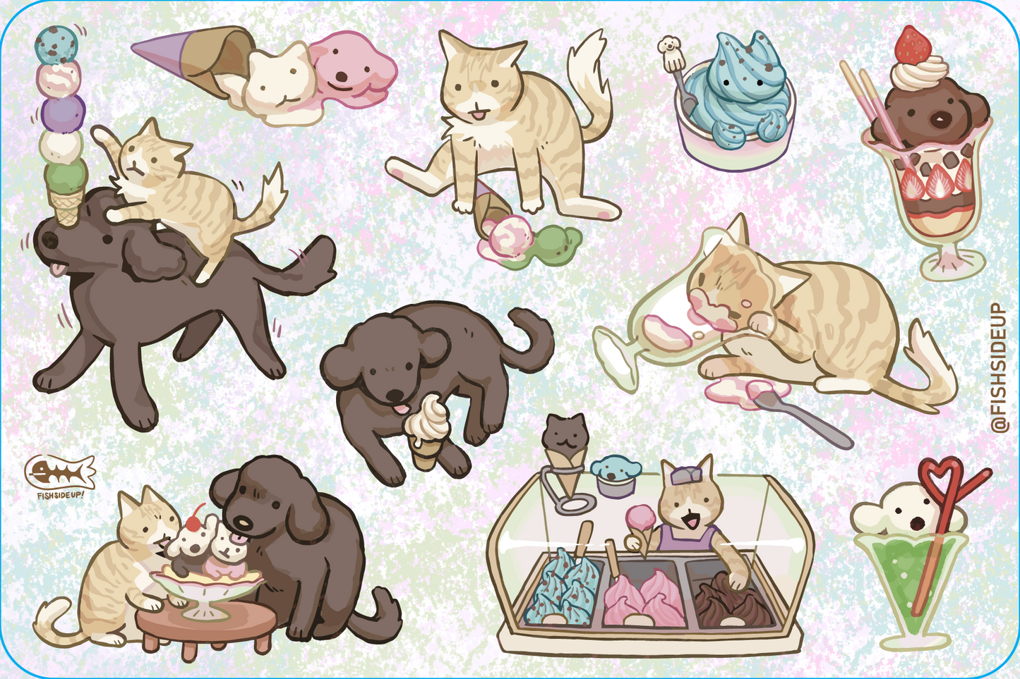 Gelato Date Sticker Sheet