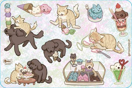 Gelato Date Sticker Sheet