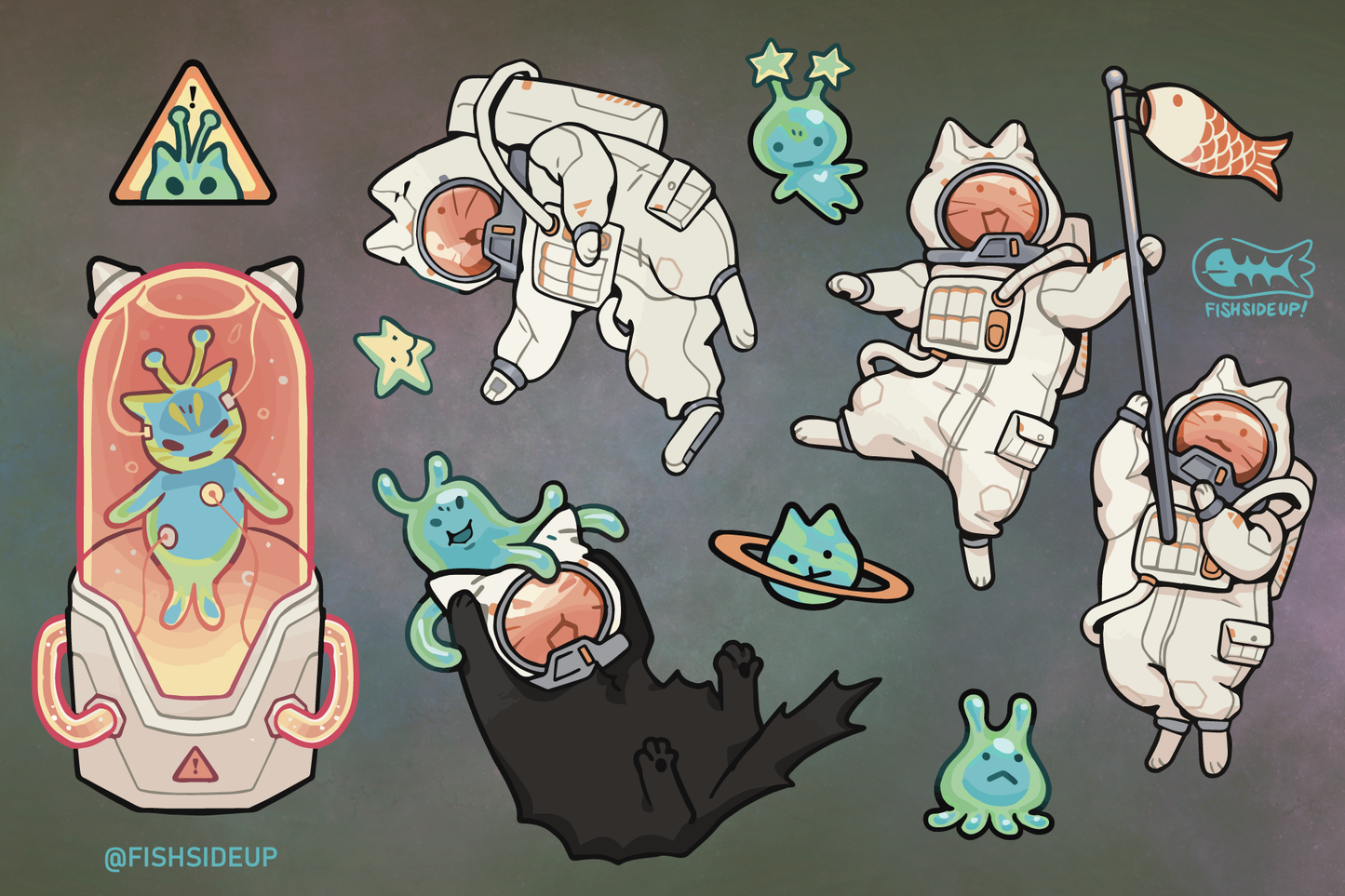 Let's Explore Space! Sticker Sheet