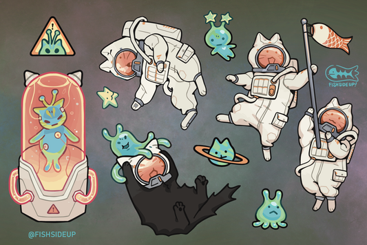 Let's Explore Space! Sticker Sheet