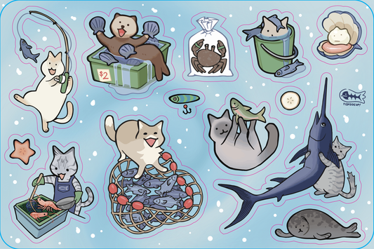 Fish Market Sticker Sheet