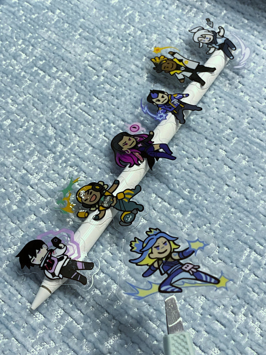Mini Valorant Clear Stickers