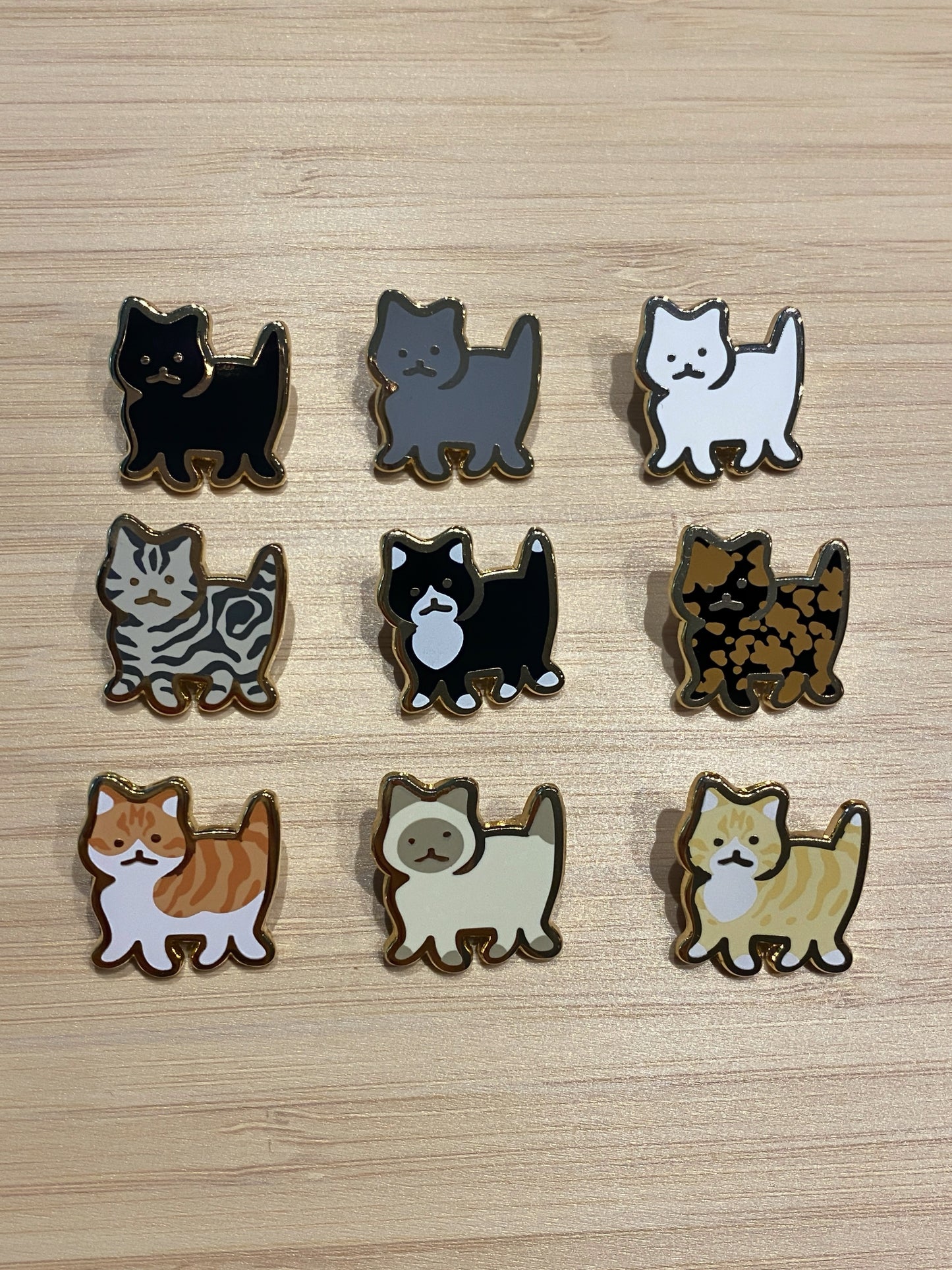 Mini Cats Enamel Pins