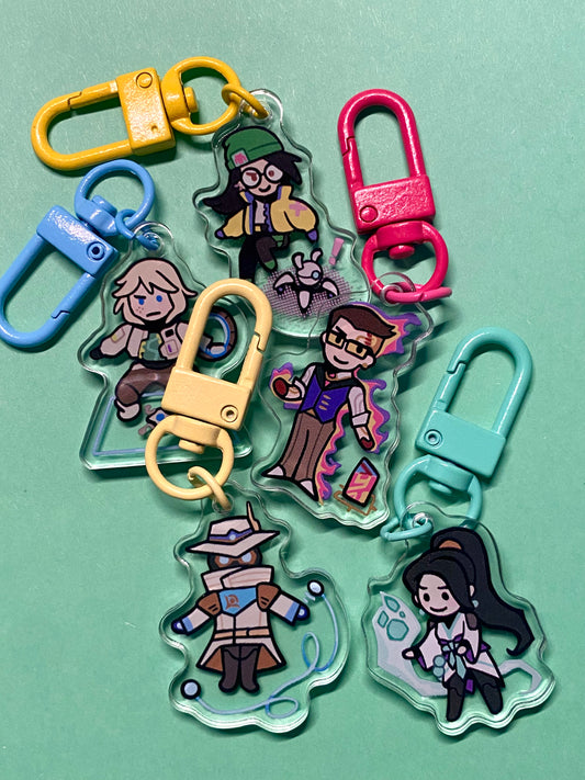 Sentinel Valorant Acrylic Keychains