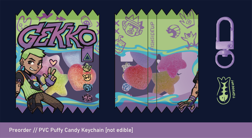 Preorder // GEKKO Candy Keychain Valorant
