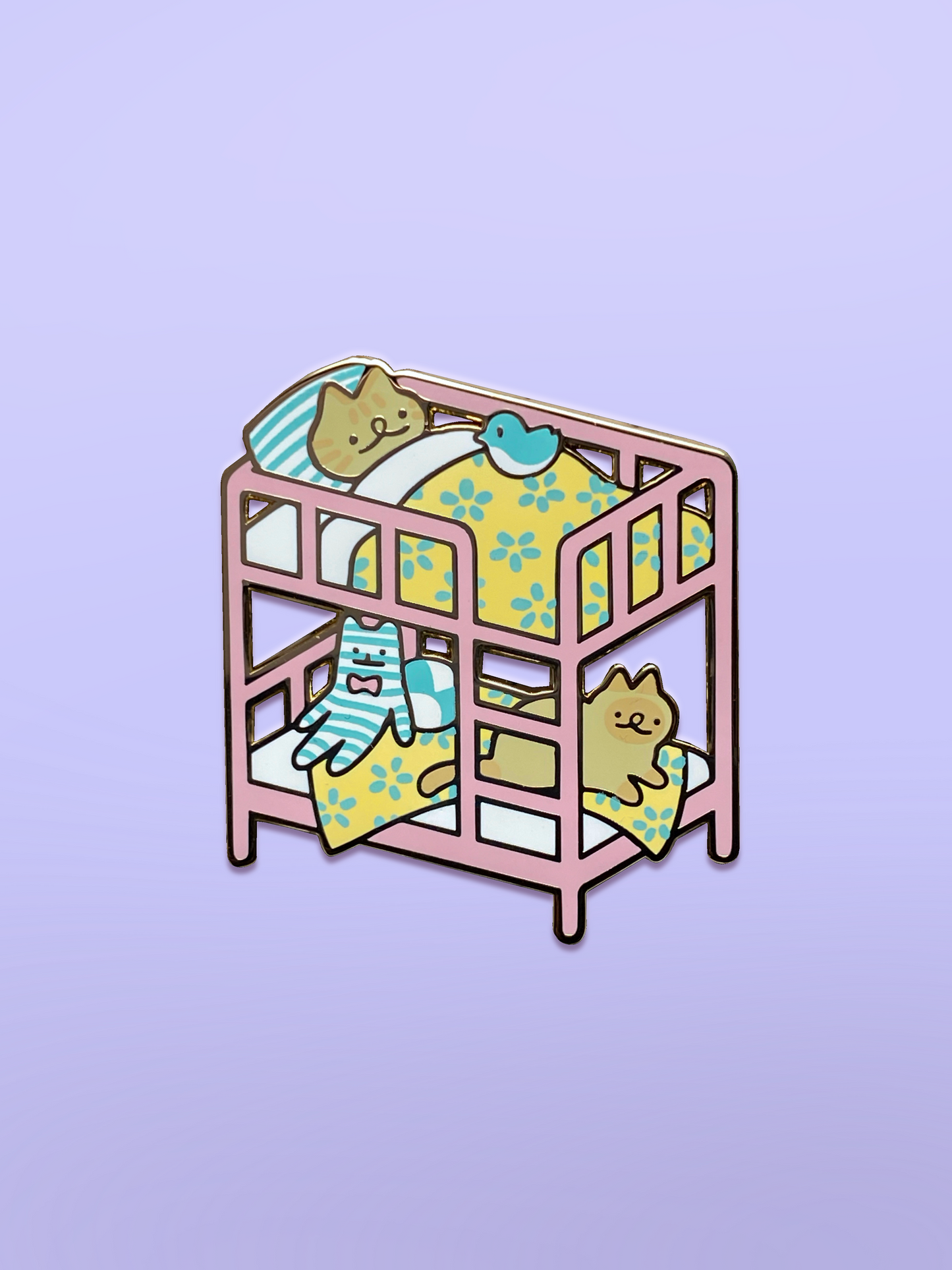 Bunkbed Sleepover Enamel Pin