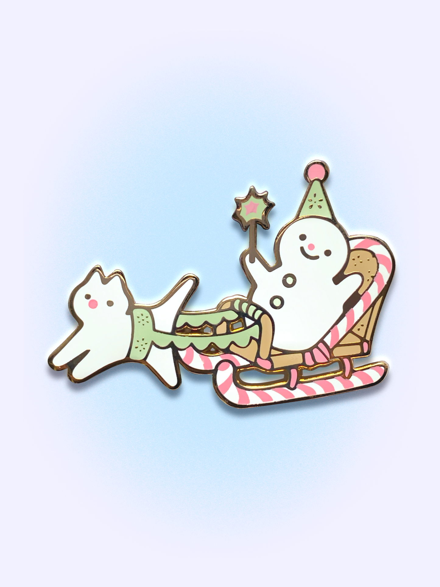 Magic Snow Ride Enamel Pin