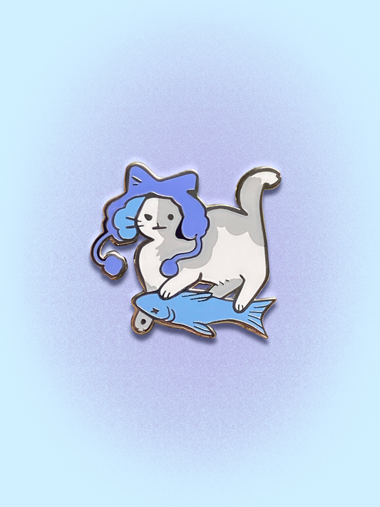 Frozen Fish Enamel Pin