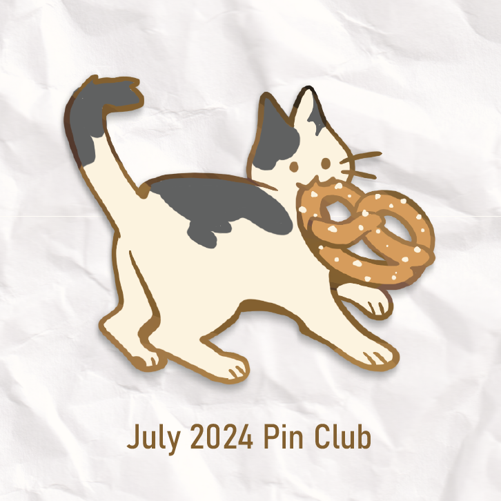 Pretzel Cat Pin Club