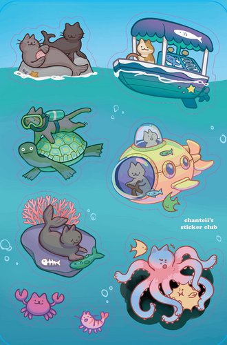 Deep Sea Stickers Sheet