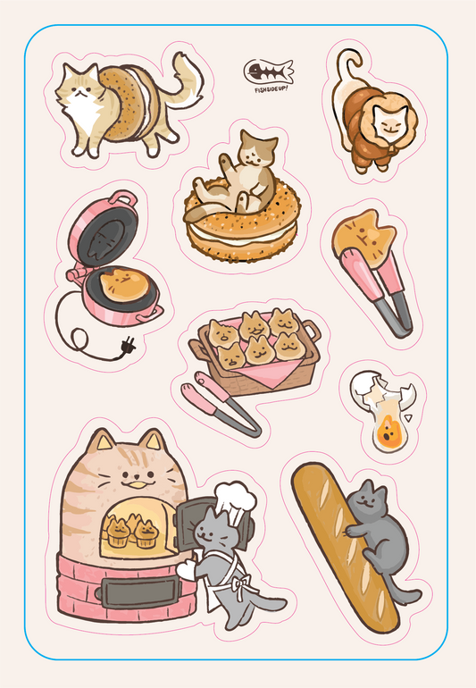 Bakery Cat Stickers