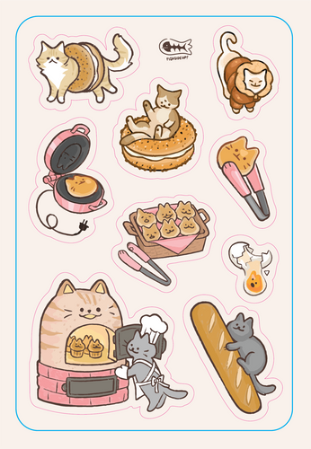 Bakery Cat Stickers