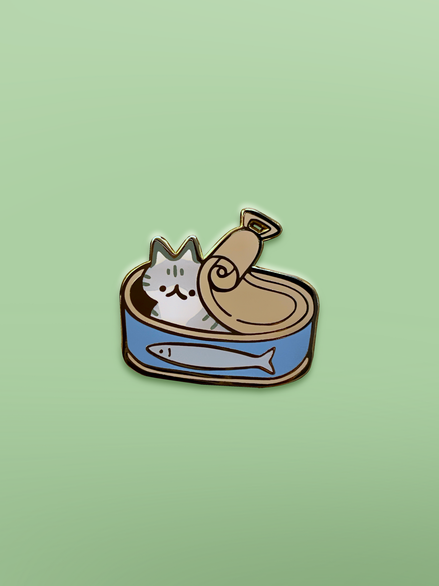 Sardine Can Enamel Pin