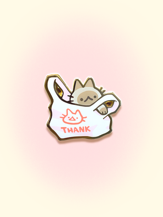 Thank Bag Enamel Pin
