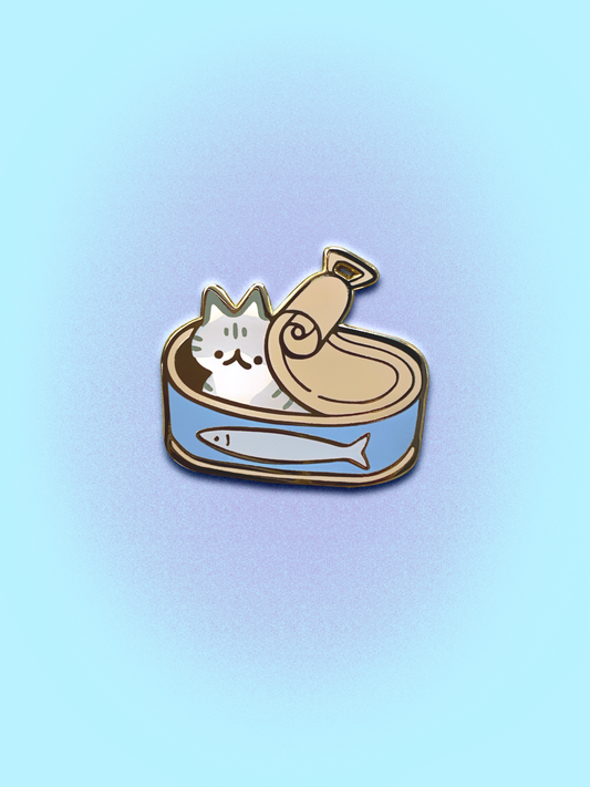 Sardine Can Enamel Pin