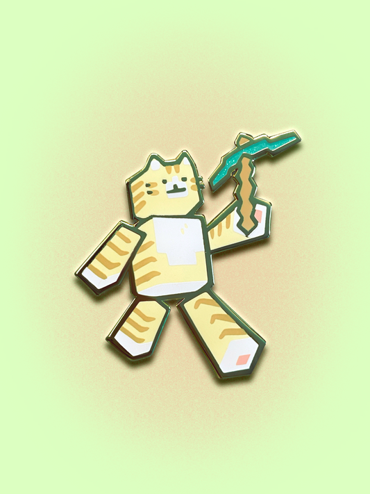 Minecat Enamel Pin