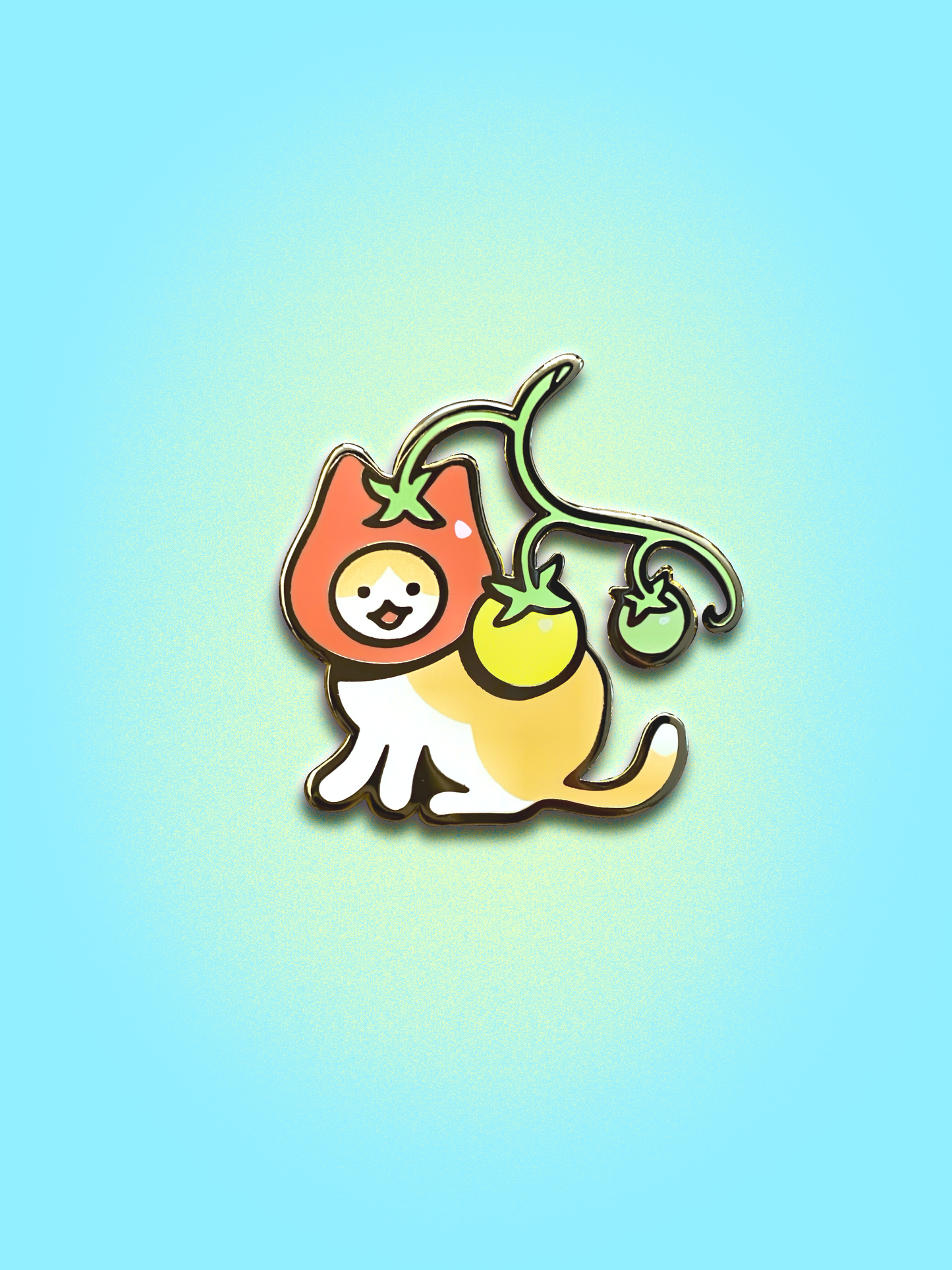 Tomato Cat Enamel Pin
