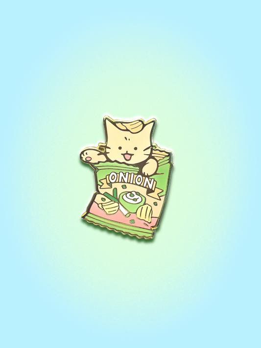 Sour Cream + Onion Enamel Pin