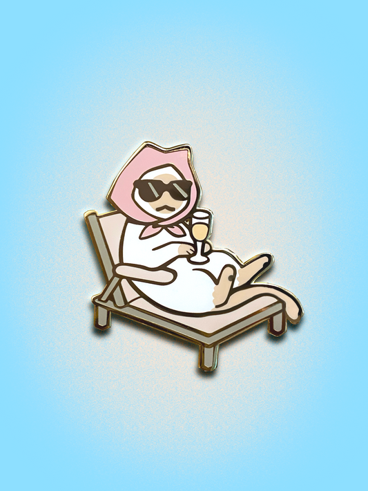 Relax Cat Enamel Pin