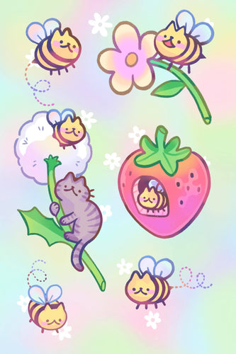 Honey Cat Stickers