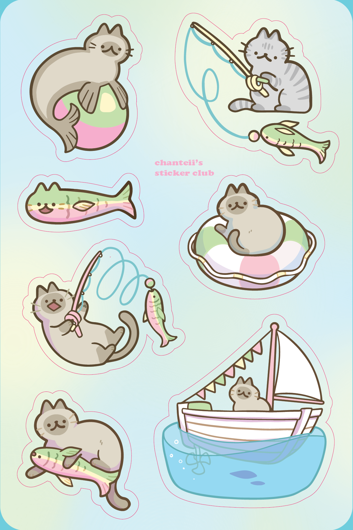 Fisher Cats Sticker Club – Fish Side Up