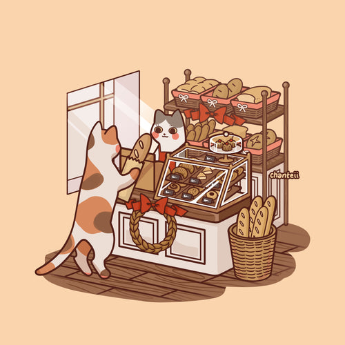 Bakery Cat Print
