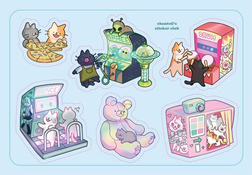 Arcade Cats Stickers