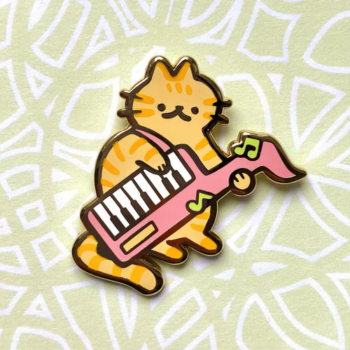 Keytar Cat Pin Club