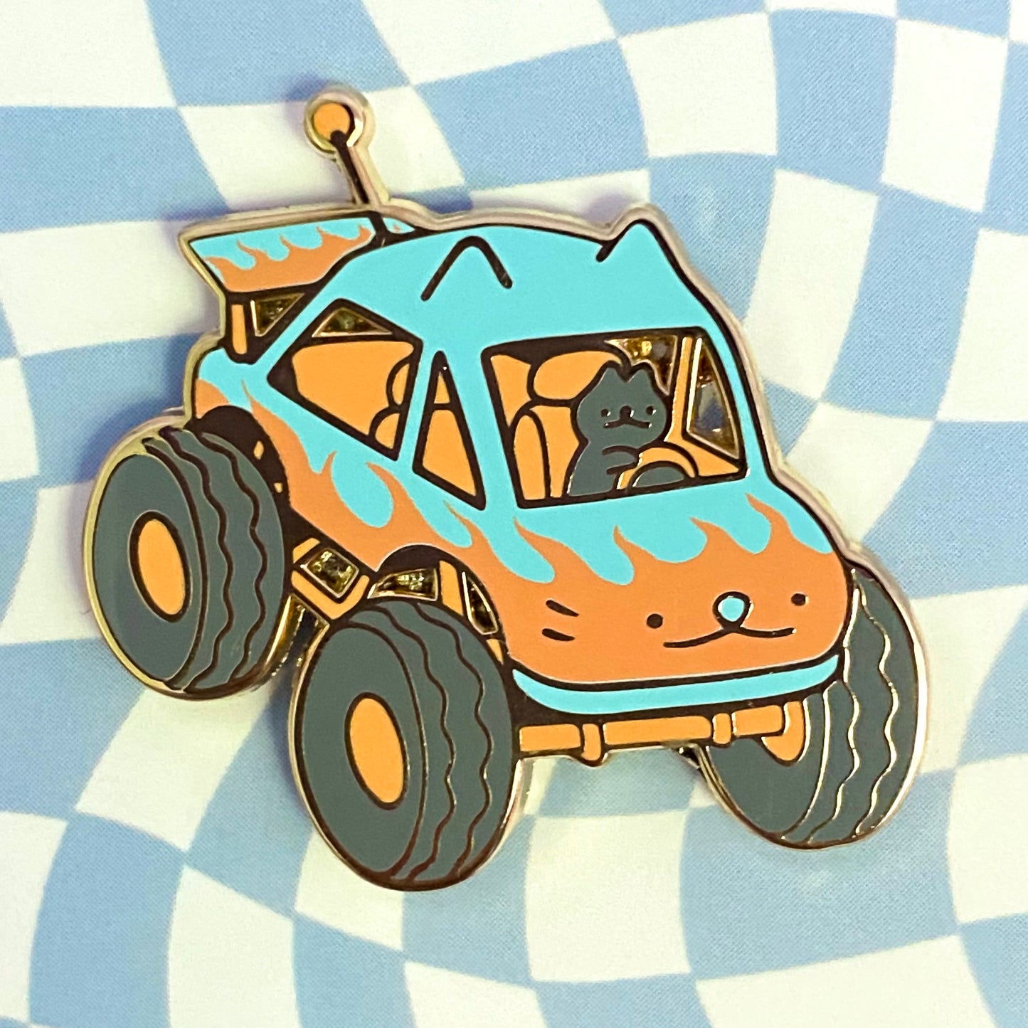 Monster Truck Cat Pin Club