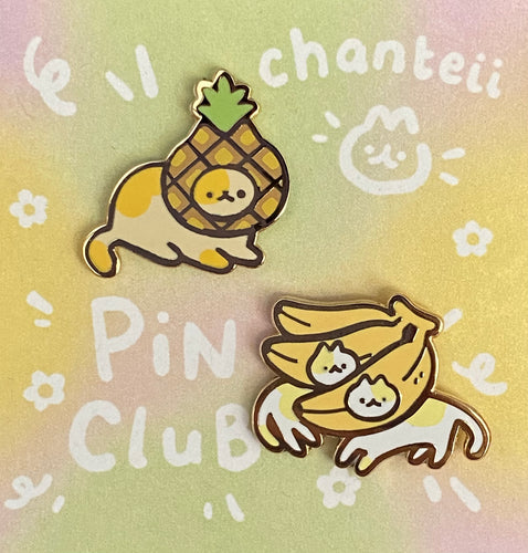 Pineapple & Banana Cats Pin Club